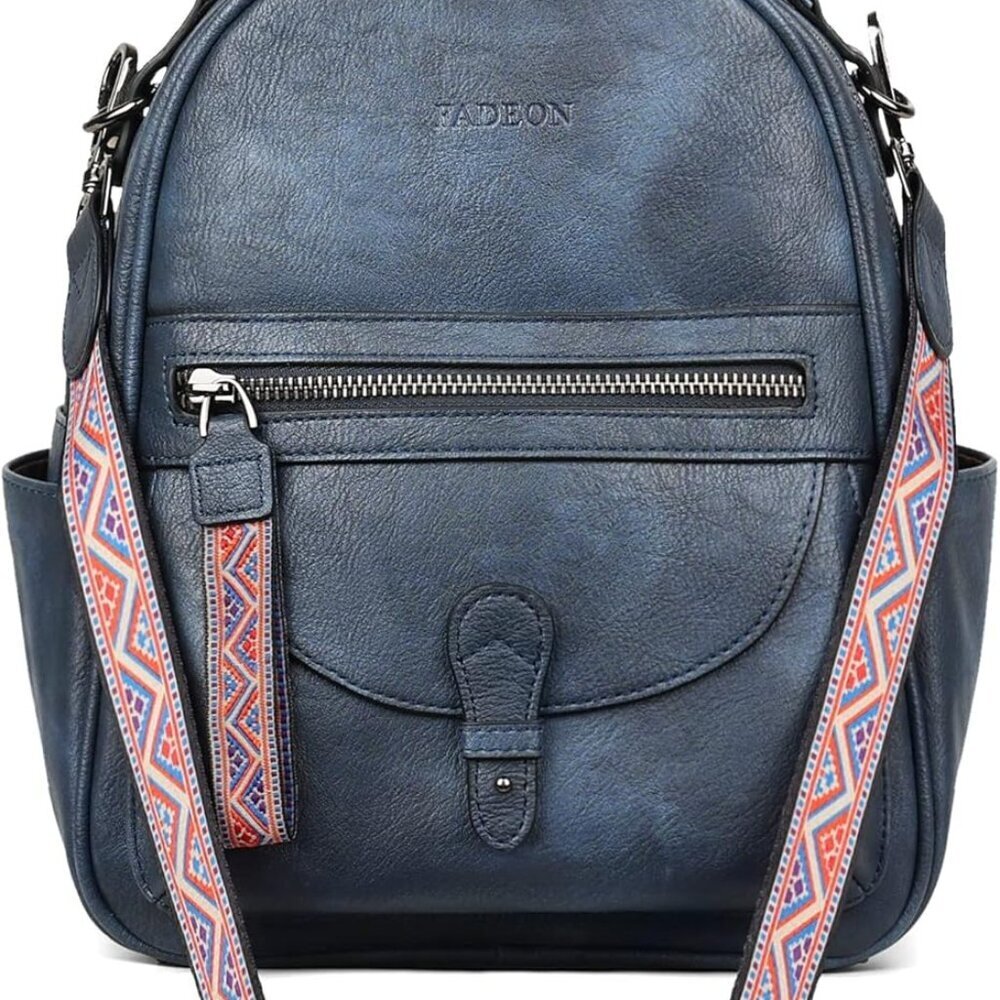 Mini Backpack Purse for Women, Designer Leather Cute Roomly Backpacks, Daily Lad